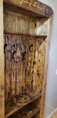 Rustic Custom Hall Shelving