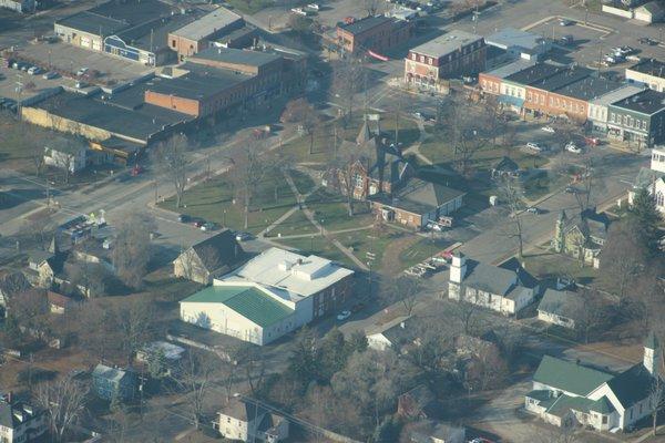 Birds eye view of Stockbridge Auto Care