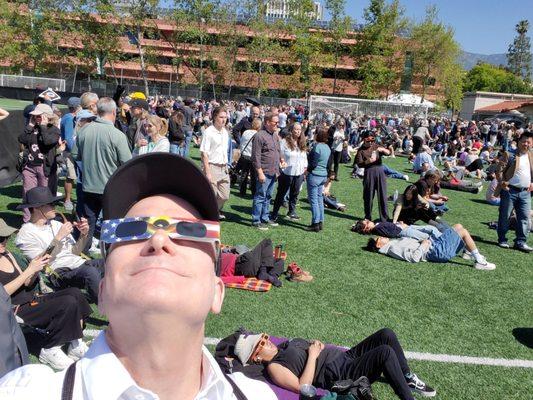 Eclipse watcher at Cahill 4-8-2024