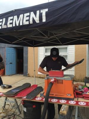 Element Skateboards event at Vu