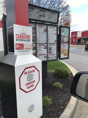 Drive Thru ordering