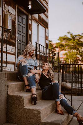 Best friends photoshoot in Downtown Reno, NV