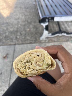 chicken caesar wrap