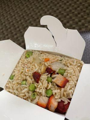 #80 Roast Pork Fried Rice (Pt) $5.75 Very tasty