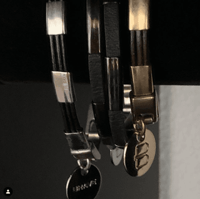 Brave Leather & Metal Trim Bracelets