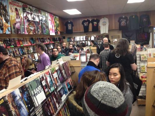 Packed store for Tony Moore's signing