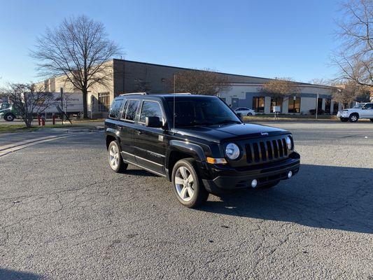 My Jeep after a quality tint job.