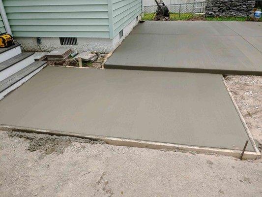 Concrete patio