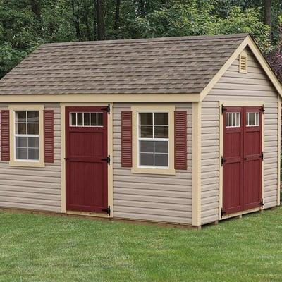 Colonial backyard sheds