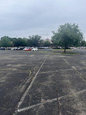 Very large parking lots