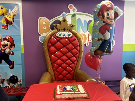 Mario-themed Party room