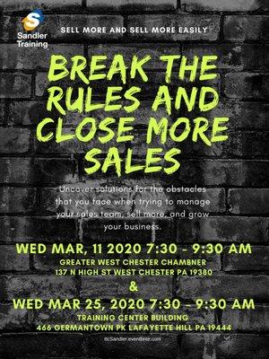 Break The Rules And Close More Sales