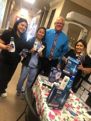 Thank you to Crest Oral B for coming out and educating the staff on the new and improved products they have to offer!