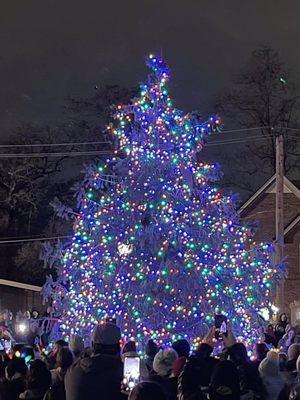 Bartlett IL Christmas tree lighting held Friday, Dec. 2nd, 2022 part of the Merry & Bright festivities