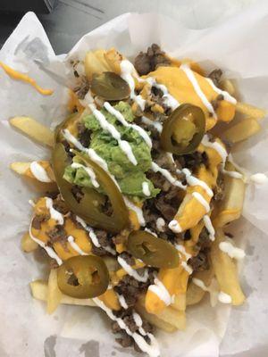 Fries with Queso and Asada