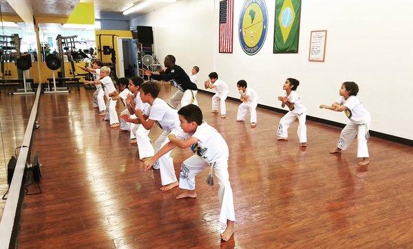 The goal of our capoeira martial arts program teach physical fitness, helping to build self confidence and overall character development.