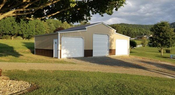 42x25 steel barn