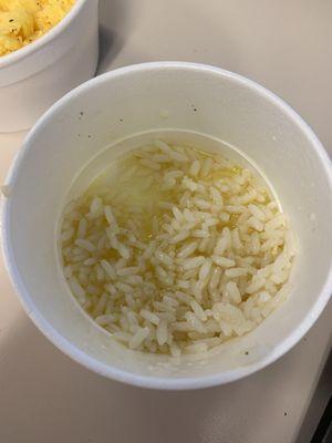 At the bottom of the rice