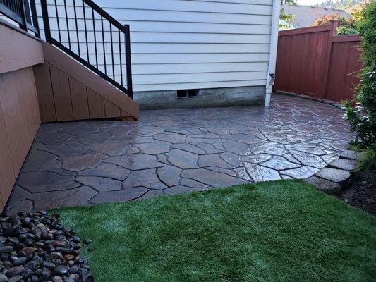 Slaton paving slabs - Clackamas, OR - Sept 2019