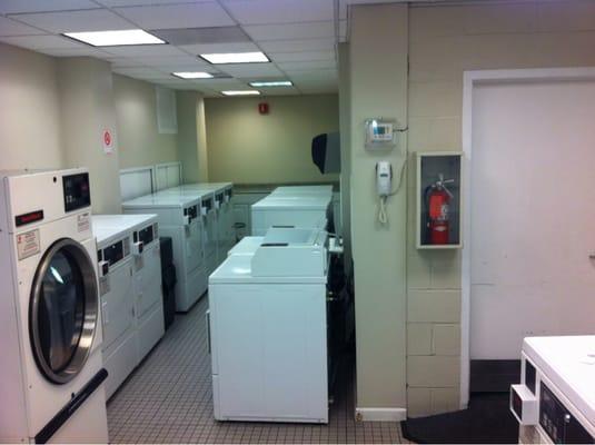 Laundry center in the basement/garage level.