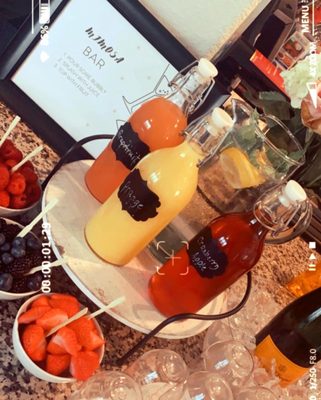 Mimosa Bar with fruit