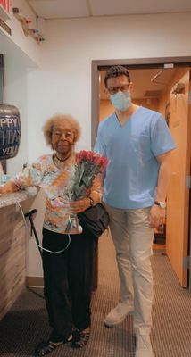 Dr. Raissi wishing one of our favorite patients a happy birthday!