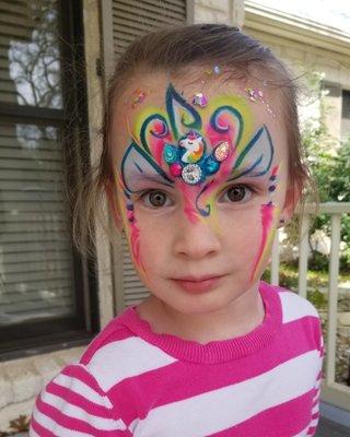 Great job today. My daughter loved her facepaint AND the unicorn balloon!