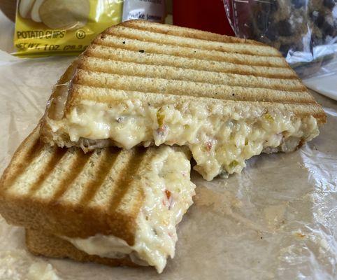 Pepperjack pimento cheese panini