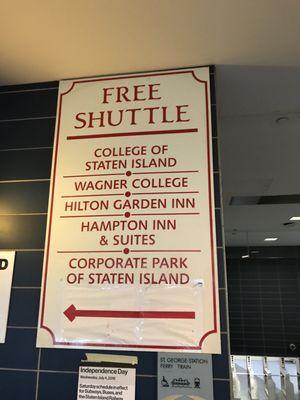 Free shuttles! Always a bargain!