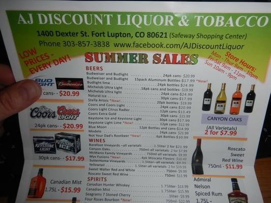 This place is actually called AJ Discount Liquor & Tobacco. Really great store. Employees are friendly & knowledgeable.