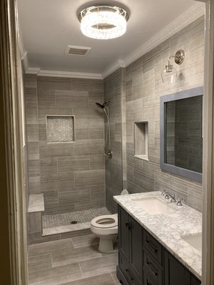 Completed bathroom renovation continued