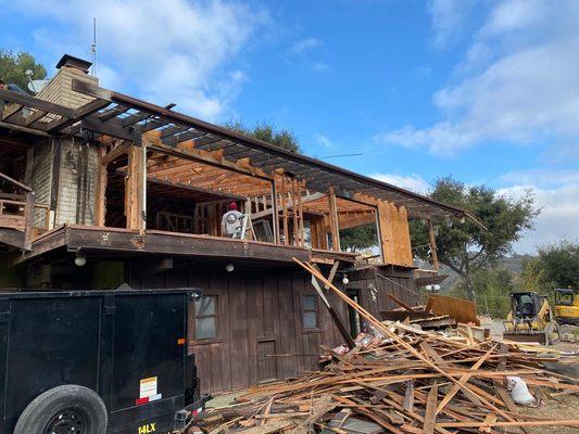 Demolition in Los Angeles, California