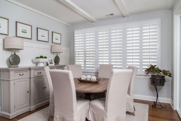 Polywood Shutters allow you to have all the light control in setting the mood just right when you are entertaining guests at your home.