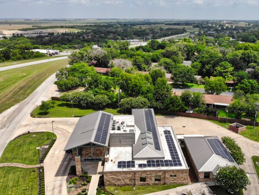 Solar powered bank