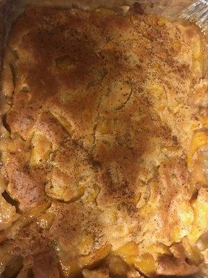 Peach cobbler