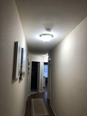 Installed light flush light fixtures