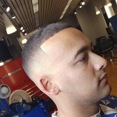 Military Detailed High Bald Fade