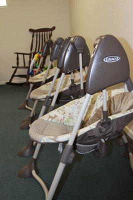 Nursery for infants and toddlers provided at every service time.