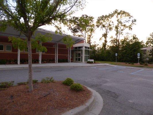 The patients entrance.