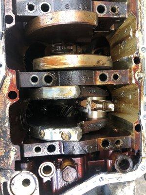 Pistons exploded like a grenade, sending shrapnel throughout engine and components