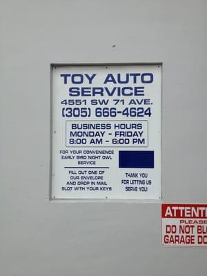 Toy Auto Service Inc