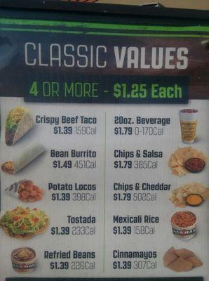 Taco Mayo is has the Best Value Menu around! Orders are always correct, Food is hot & fresh! & you can get full off of $5...