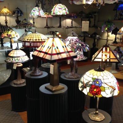 Wide variety of Tiffany-style lamps!