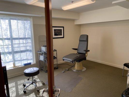 New, more private and spacious, treatment rooms