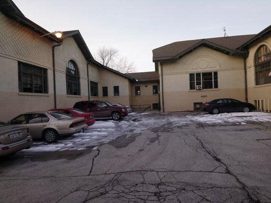 Back of the Gage Park Fieldhouse