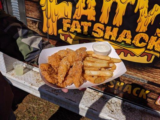 Garlic Parm chicken fingers