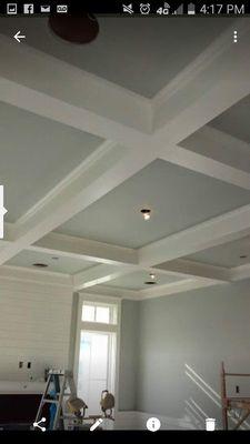 faux beams I created