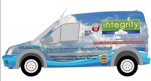 Know that your most experience home and environmental inspector is on the way when you see our vehicle!