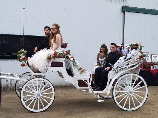 Heartland Carriages provided a beautiful carriage for our models.