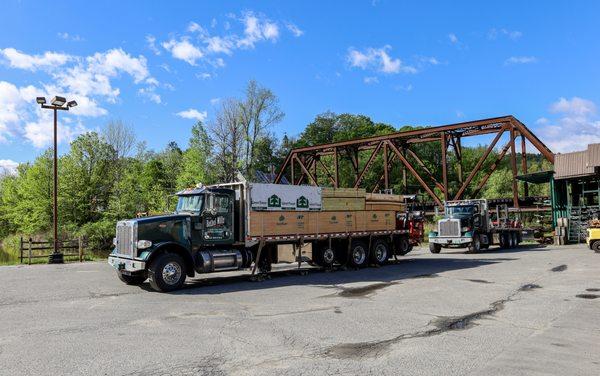 Bethel Mills Truck Loaded with Customer Orders